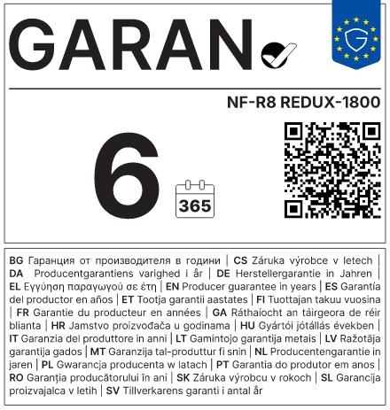 Hersteller-Haltbarkeitsgarantie: 6 Jahre — Noctua NF-R8 REDUX-1800