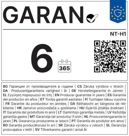 Hersteller-Haltbarkeitsgarantie: 6 Jahre — Noctua NT-H1